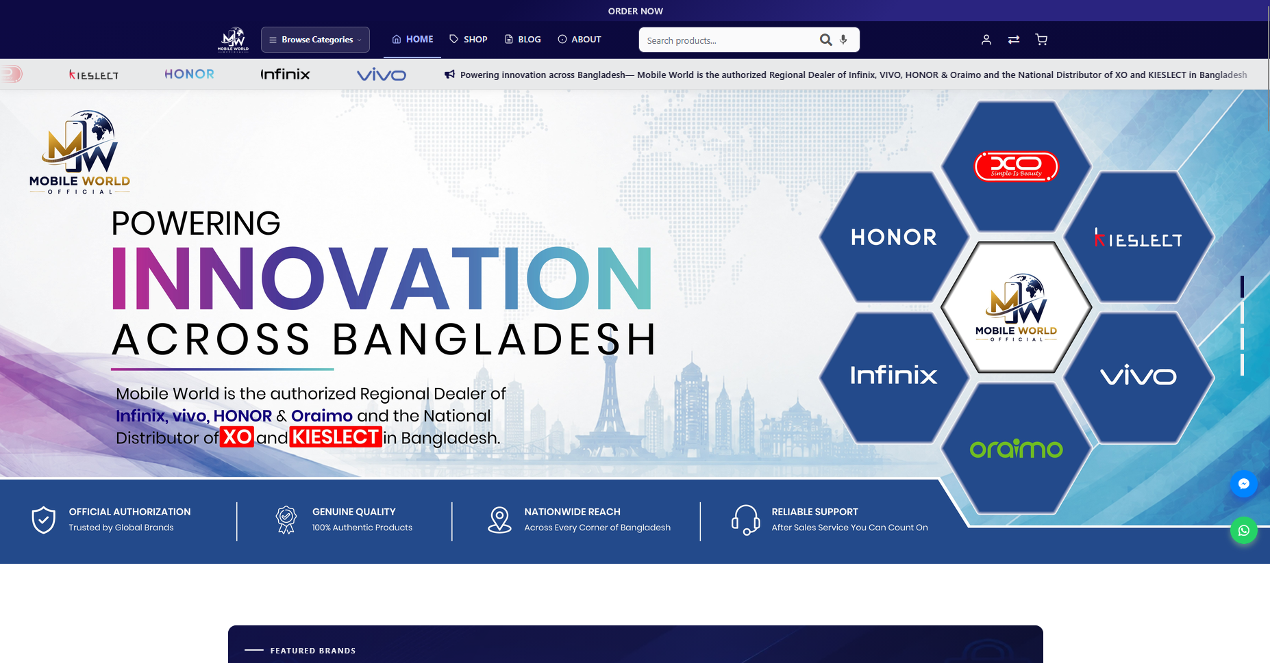 Mobile World Official E-commerce